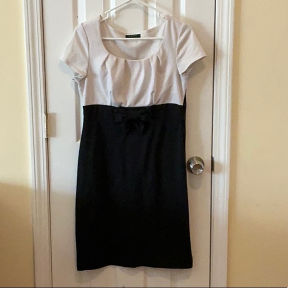 Elegant Black and White Dress